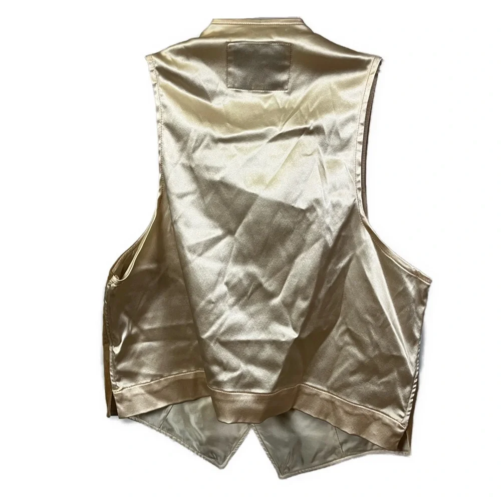 Vintage McGregor Men's Suede Western Tan Button Front‎ Vest- Size 40R
